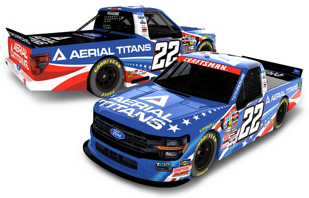 2026 Josh Reaume #22 Aerial Titans NASCAR Truck 1/64 Diecast