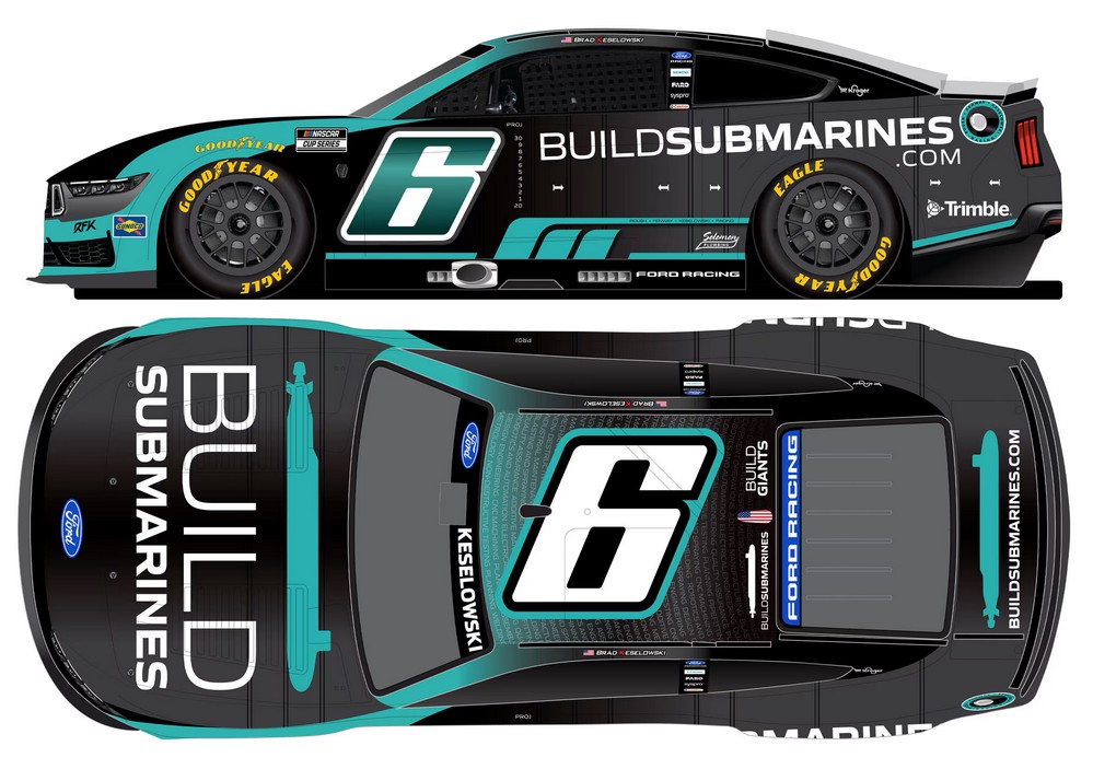 2026 Brad Keselowski #6 BuildSubmarines.com 1/64 Diecast