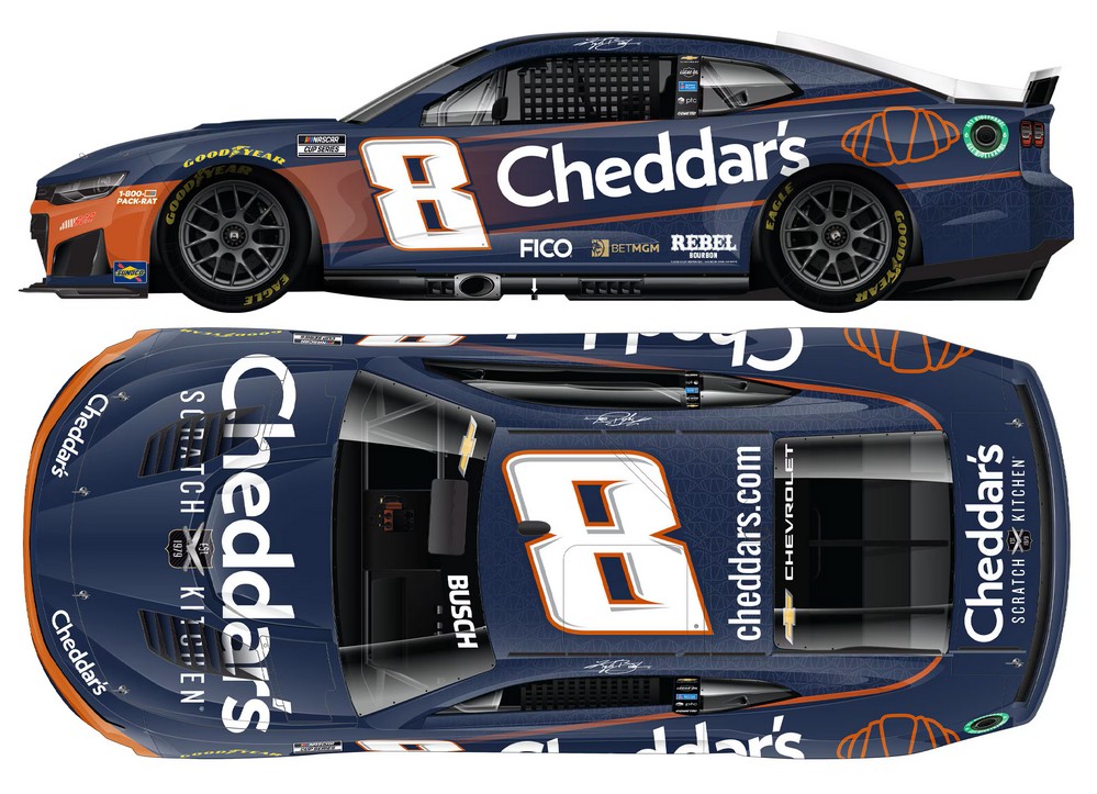 2026 Kyle Busch #8 Cheddar's 1/24 Diecast