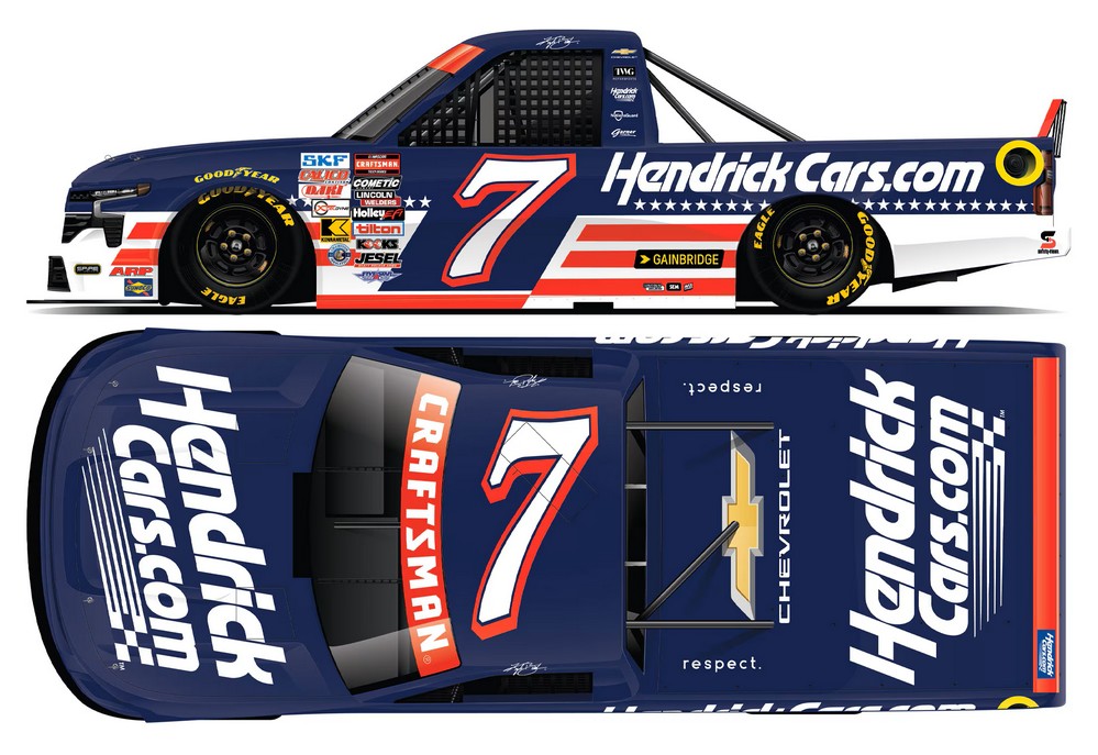 2026 Kyle Busch #7 HendrickCars.com Patriotic Truck 1/64 Diecast