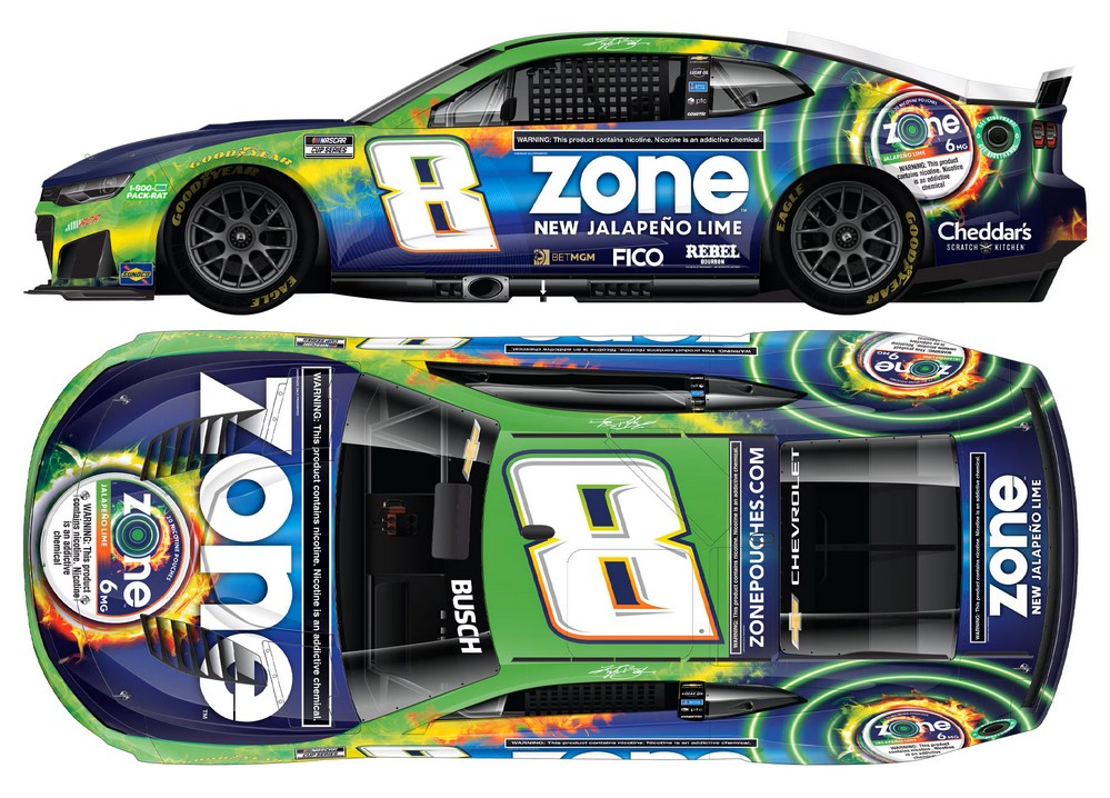 2026 Kyle Busch #8 zone Jalapeno Lime 1/24 Diecas