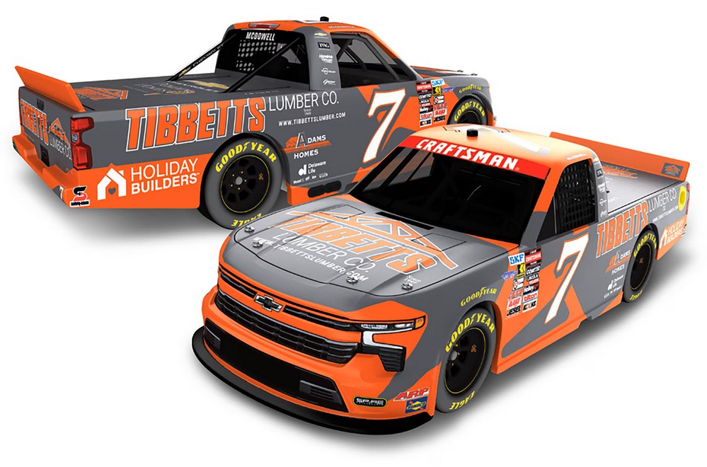 2026 Michael McDowell #7 Tibbetts Lumber Truck 1/24 Diecast