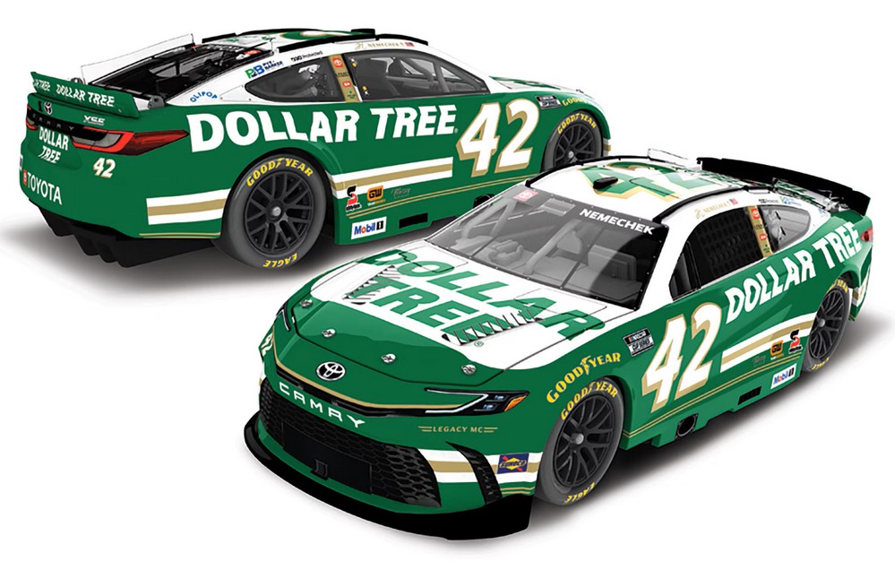 2026 John Hunter Nemechek #42 Dollar Tree 1/24 Diecast
