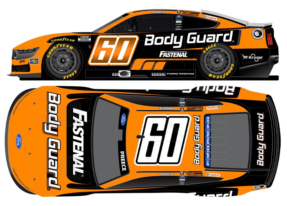 2026 Ryan Preece #60 Body Guard 1/64 Diecast
