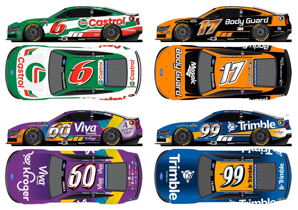 2026 RFK Racing / Daytona Greg Biffle Tribute 4-Car 1/64 Set