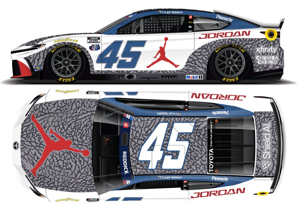 2026 Tyler Reddick #45 Jordan Brand Chicago 1/64 Diecast