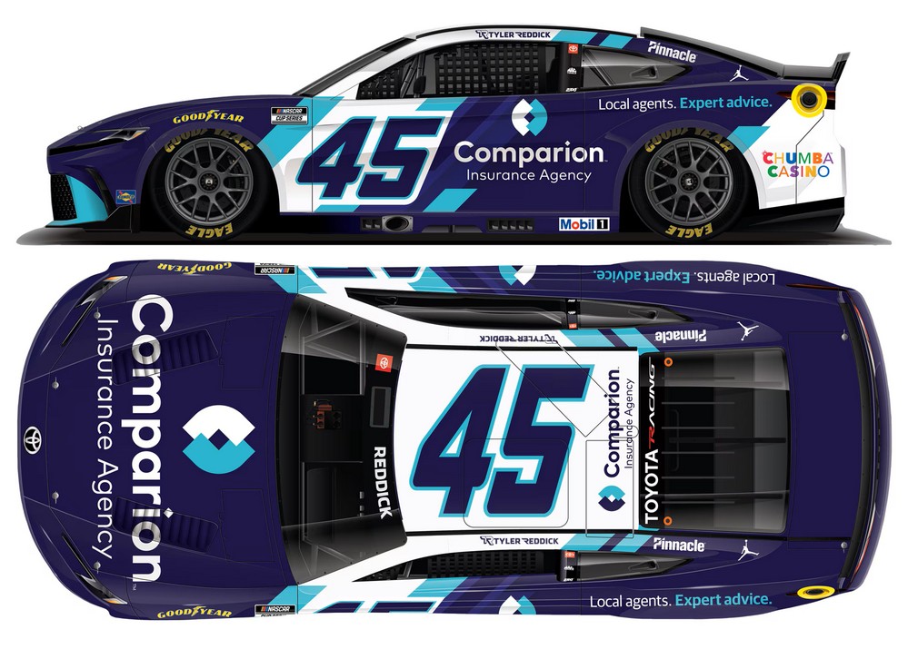 2026 Tyler Reddick #45 Comparion Insurance 1/24 Diecast
