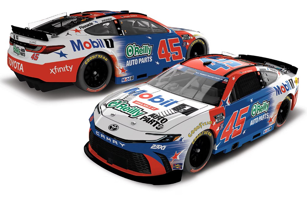 2026 Tyler Reddick #45 Mobil 1 / O'Reilly Patriotic 1/24 Diecast