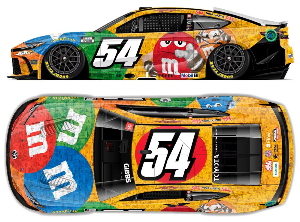 2026 Ty Gibbs #54 M&M's Kyle Busch Tribute 1/64 Diecast