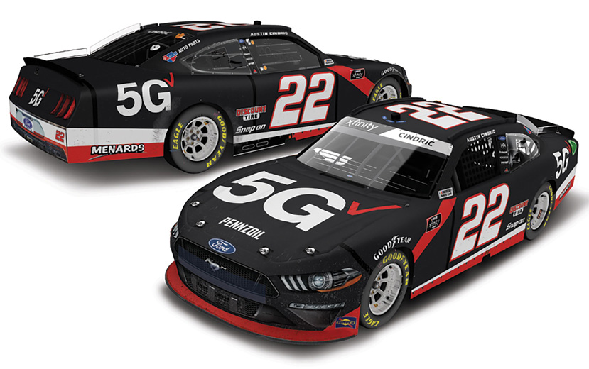 2021 Austin Cindric #22 Verizon 5G - Daytona Win / Raced 1/24 Diecast - Autographed