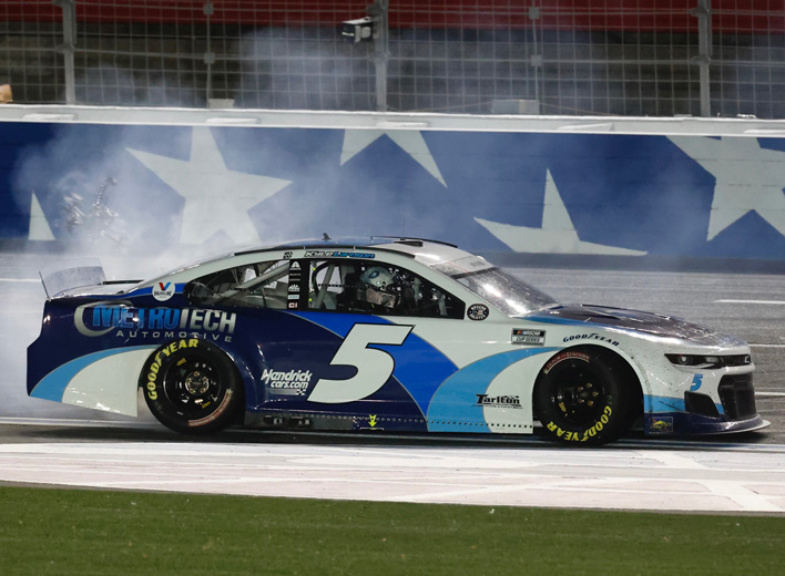 2021 Kyle Larson #5 MetroTech - Coca-Cola 600 Win / Raced 1/24 Diecast