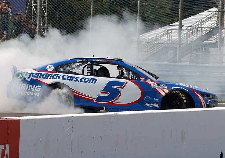 2021 Kyle Larson #5 HendrickCars.com - Watkins Glen Win / Raced 1/24 Diecast