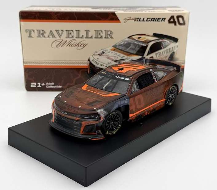 2025 Justin Allgaier #40 Traveller Whiskey - Daytona 500 Raced / Whiskey Finish 1/24 Diecast
