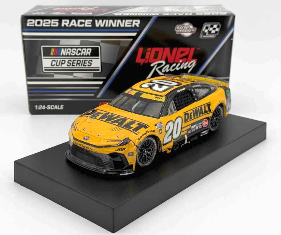 2025 Christopher Bell #20 DEWALT - Bristol Win / Raced 1/24 Diecast