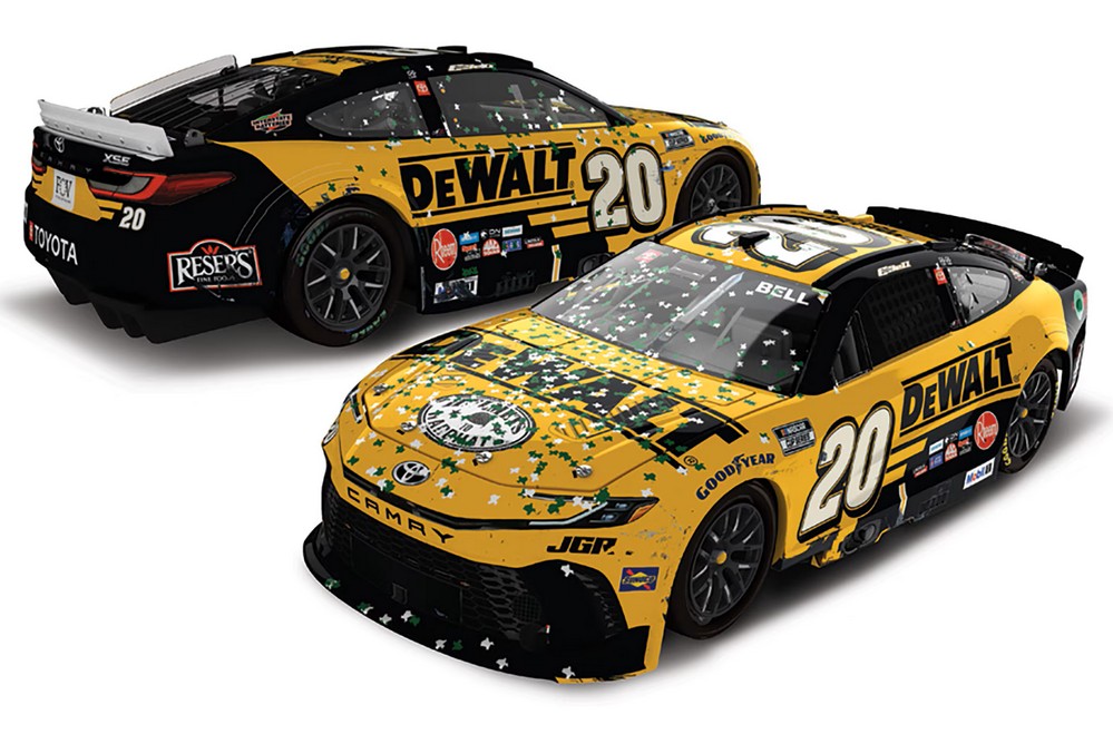 2025 Christopher Bell #20 DEWALT - COTA Win / Raced 1/64 Diecast