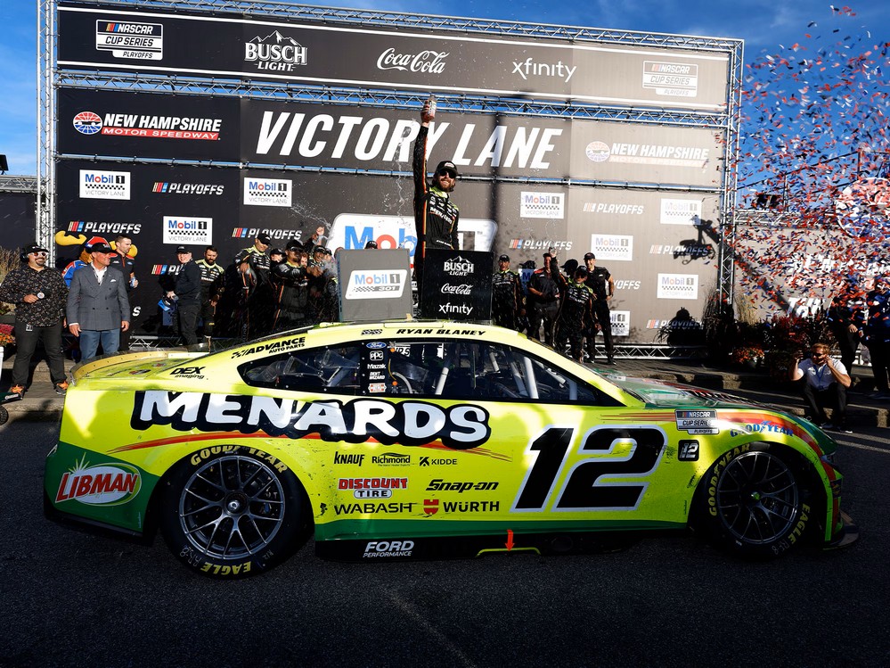 2025 Ryan Blaney #12 Menards / Libman - New Hampshire Win / Raced 1/24 Diecast