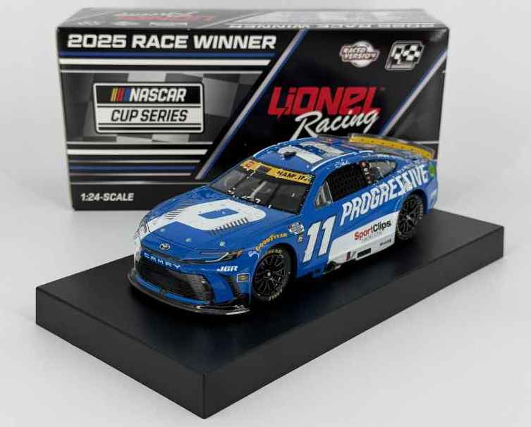 2025 Denny Hamlin #11 Progressive - WWT Gateway Win / Raced 1/24 Diecast