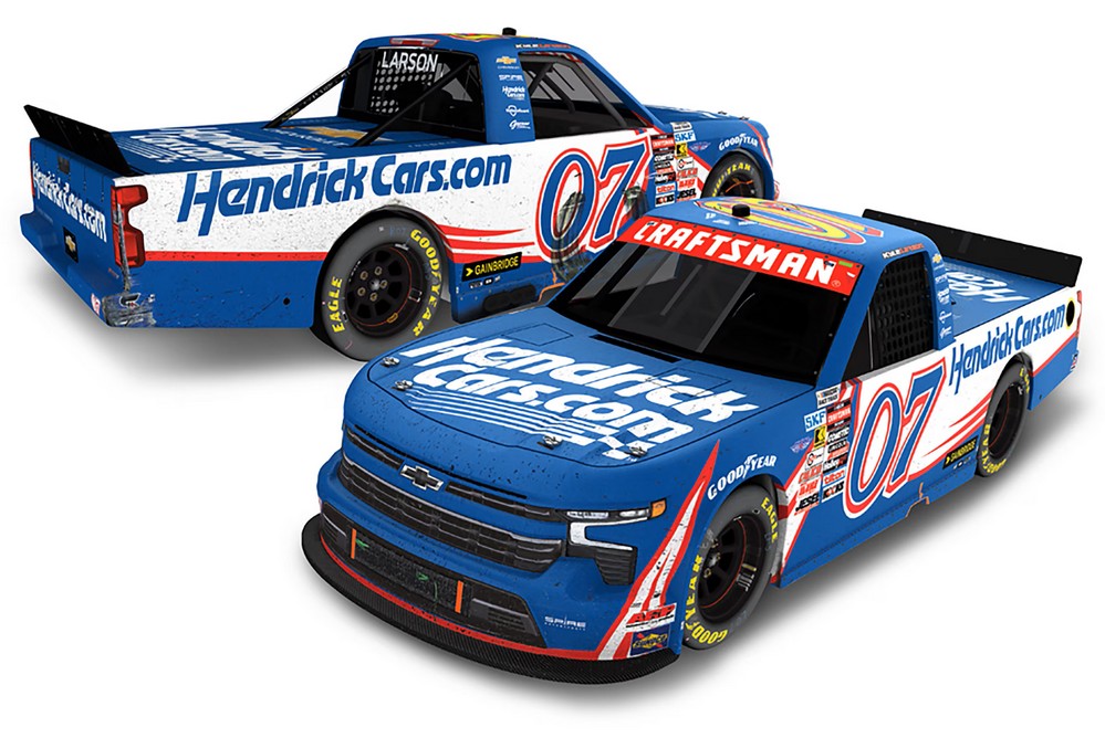 2025 Kyle Larson #07 HendrickCars.com - Homestead Win / Raced Truck 1/64 Diecast
