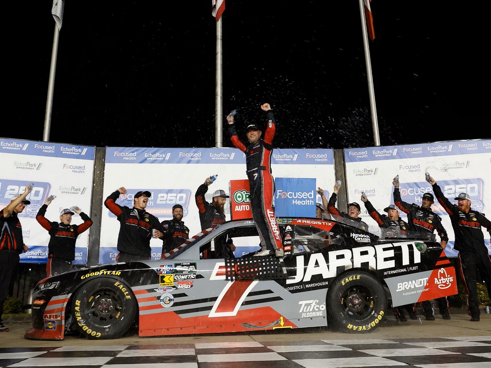 2026 Justin Allgaier #7 Jarrett - Atlanta Win / Raced 1/64 Diecast