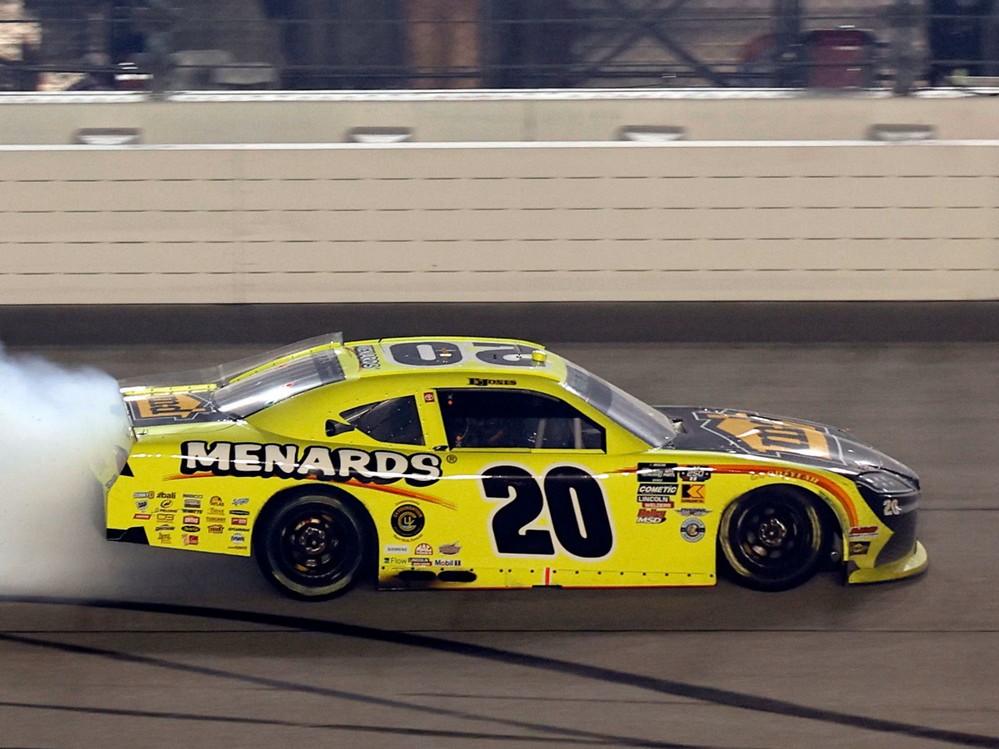 2026 Brandon Jones #20 Menards / M-D Building - Chicagoland Win / Raced 1/64 Diecast