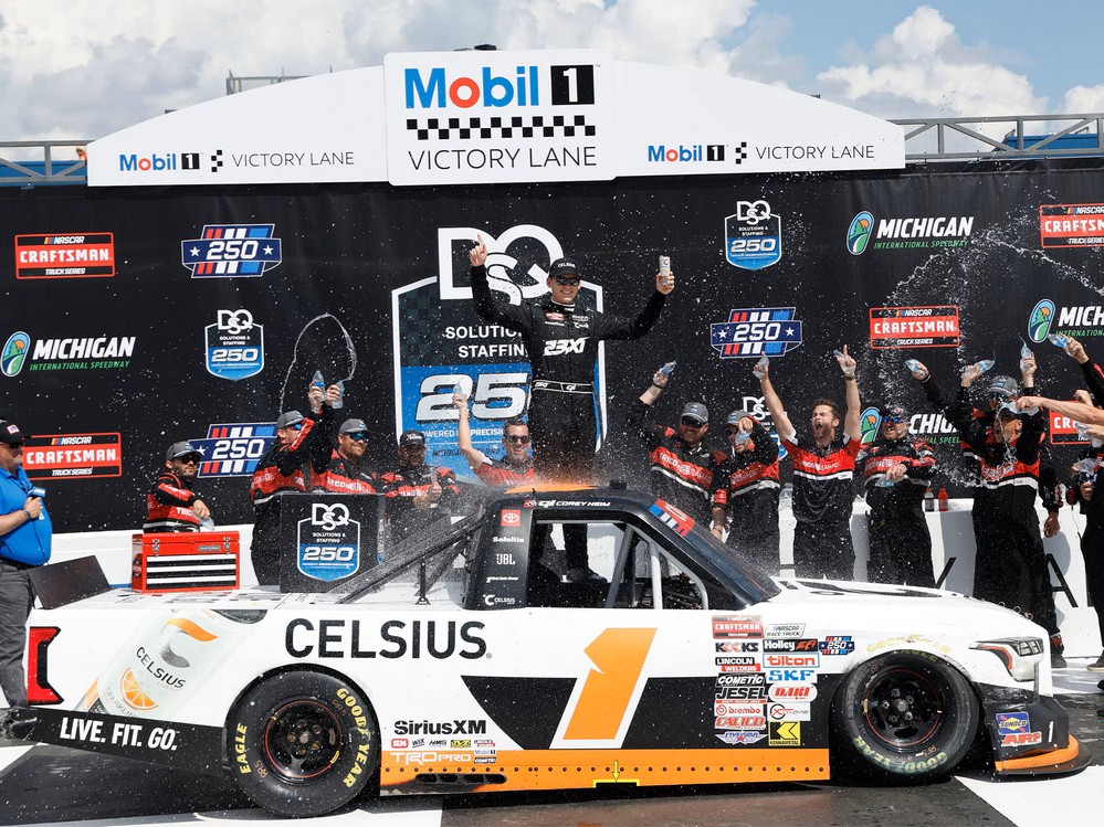 2026 Corey Heim #1 CELSIUS - Michigan Win / Raced Truck 1/24 Diecast