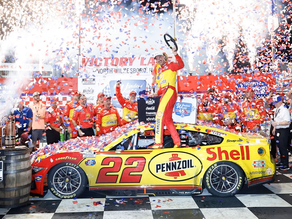 2026 Joey Logano #22 Shell-Pennzoil - North Wilkesboro Win / Raced 1/64 Diecast