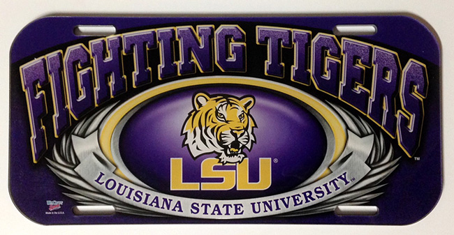 LSU Tigers - High Definition Acrylic License Plate
