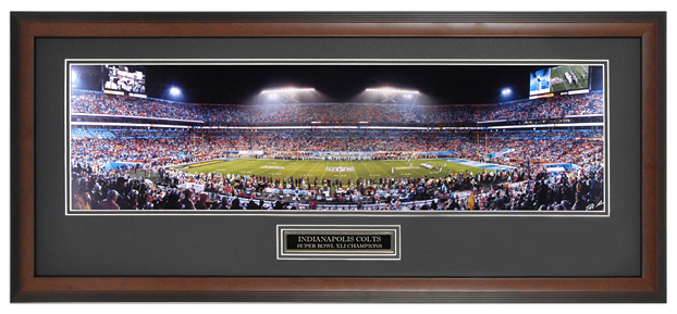 Indianapolis Colts Super Bowl XLI (41) Champions - NFL Framed Panoramic