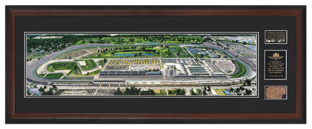 Indianapolis Motor Speedway - Framed Panoramic w/Track and Brick