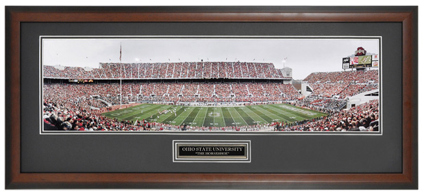 Ohio State Buckeyes / "The Horseshoe" Ohio Stadium - Framed Panoramic