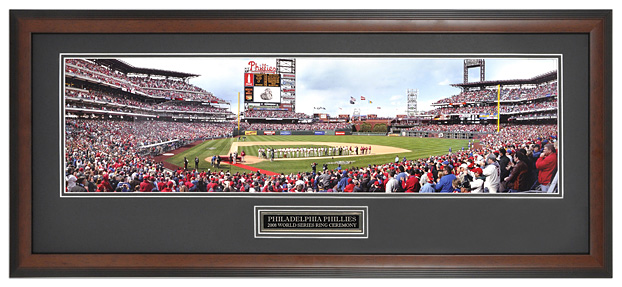 Philadelphia Phillies 2008 World Series (Ring Ceremony) - Framed Panoramic