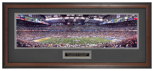 Pittsburgh Steelers Super Bowl XL (40) Champions - NFL Framed Panoramic