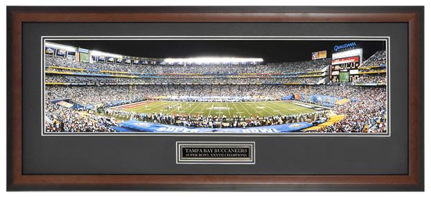 Tampa Bay Buccaneers Super Bowl XXXVII (37) Champions - Framed Panoramic