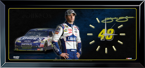 Jimmie Johnson #48 Lowe's / Profile - Jebco Clock