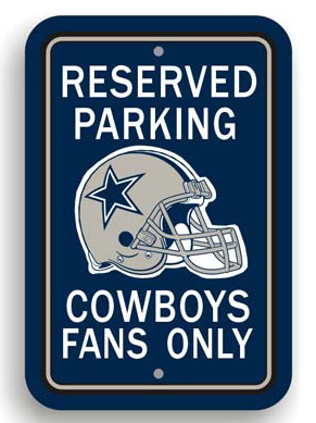 Dallas Cowboys 12" x 18" Reserved Parking Sign