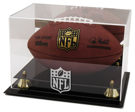 NFL Shield - Golden Classic NFL Fooball Display Case