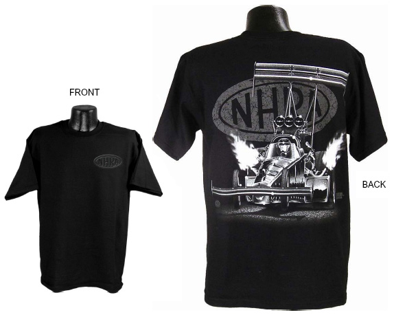 NHRA Top Fuel Ghost Car - Black T-Shirt