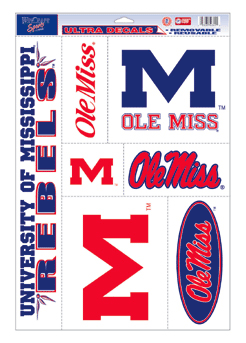 University of Mississippi / Ole Miss Rebels 11" x 17" Ultra Decal