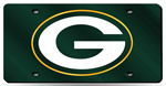 Green Bay Packers - Green NFL Laser Tag License Plate