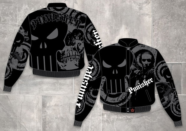 Punisher / Black - Adult Twill Jacket