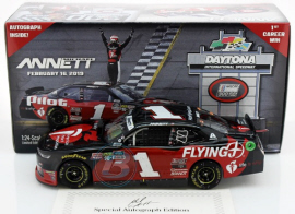 2019 Michael Annett #1 Flying J - Daytona Win / Raced Diecast - Autographed