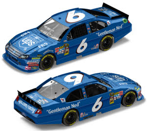 2011 David Ragan #6 UPS - Ned Jarrett Tribute 1/24 Diecast - Autographed