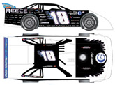 2017 Scott Bloomquist #18 Throwback / Dirt Late Model 1/64 Diecast
