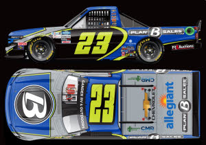 2020 Brett Moffitt #23 Jimmie Johnson Tribute Truck 1/24 Diecast