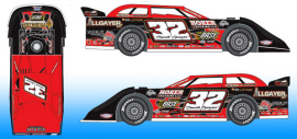 2021 Bobby Pierce #32 Dirt Late Model 1/64 Diecast