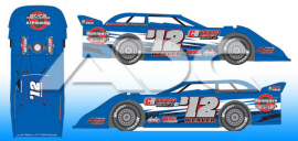 2021 Kevin Weaver #B12 Gummere Construction - Dirt Late Model 1/64 Diecast