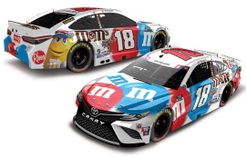 2021 Kyle Busch #18 M&Ms Red, White & Blue NASCAR 1/64 Diecast