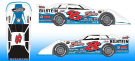 2021 Kyle Strickler #8 Dirt Late Model 1/64 Diecast