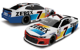 2021 Corey LaJoie #7 ZEREX - Darlington Throwback 1/64 Diecast