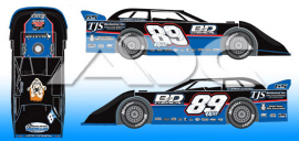 2021 Mike Spatola #89 Dirt Late Model 1/64 Diecast